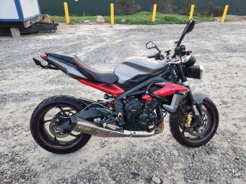  Salvage Triumph Motorcycle Street