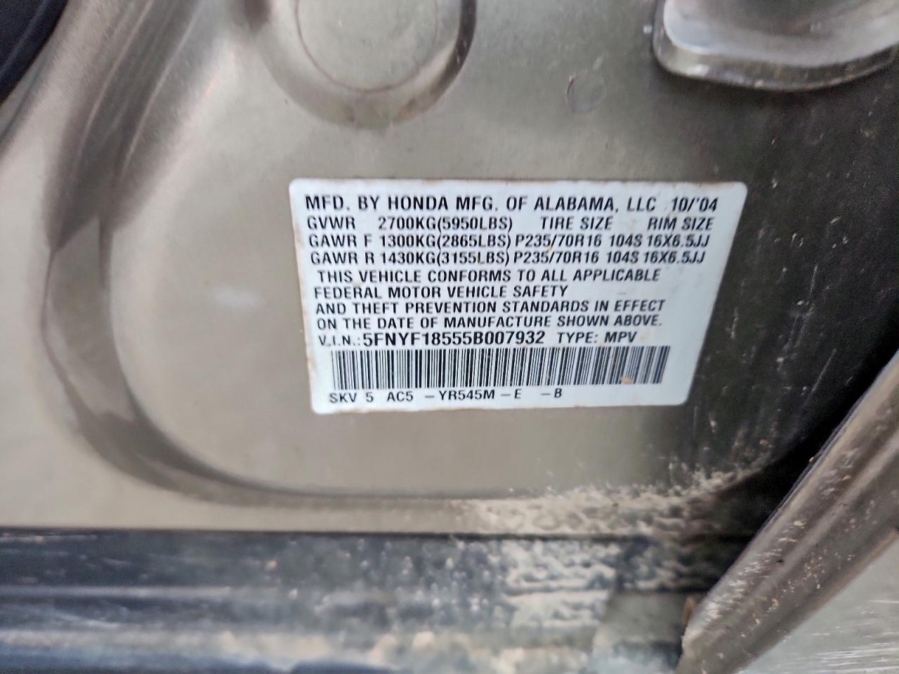 Honda Pilot Exl Image 13