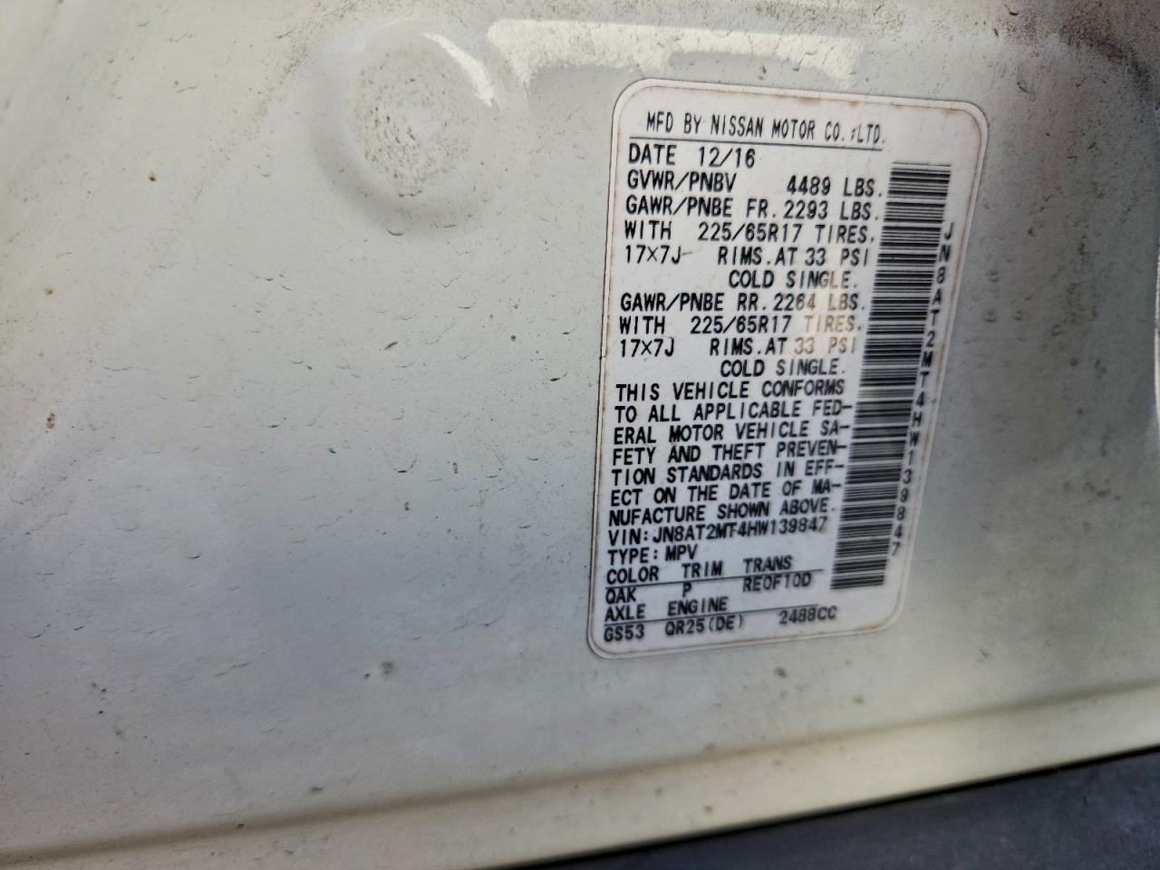 Nissan Rogue S Image 13