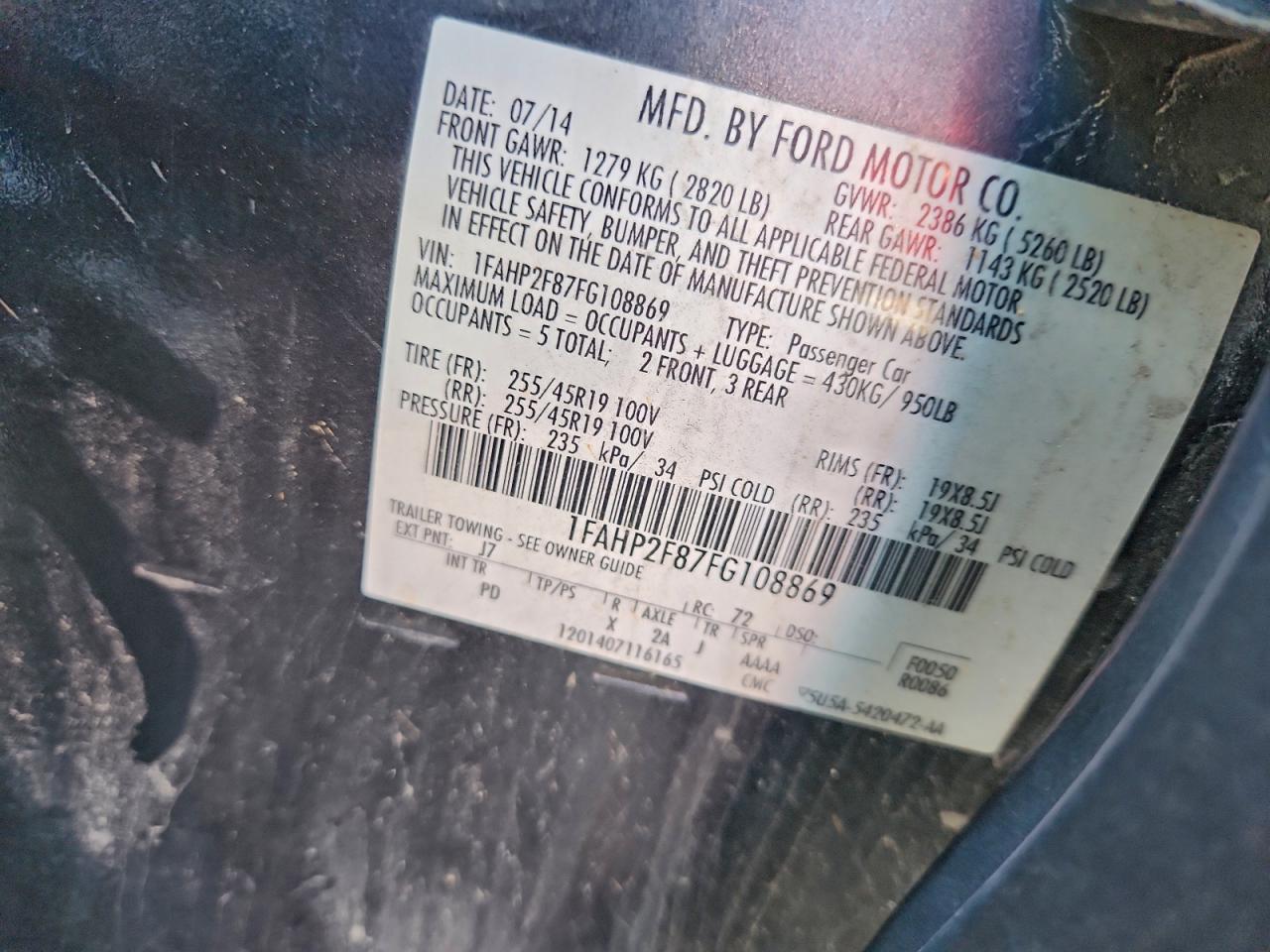 Ford Taurus Limited Image 8