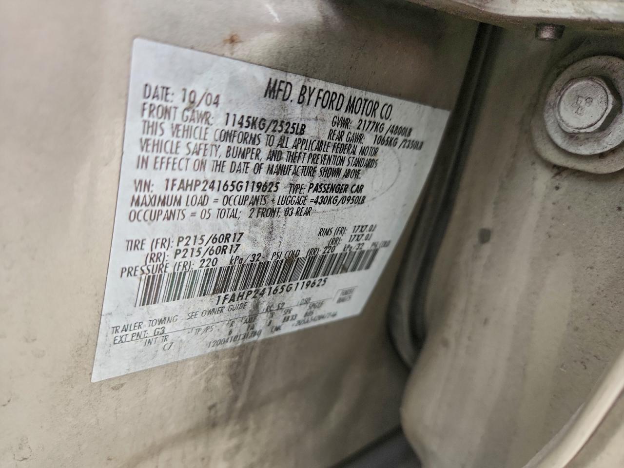 Ford 500 Sel Image 9