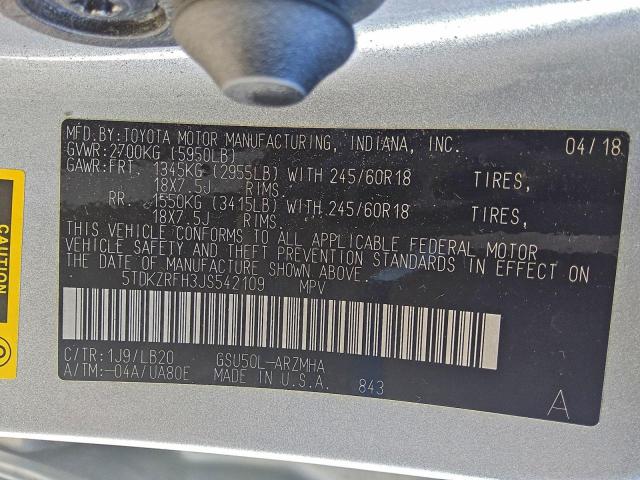 Toyota Highlander Se Image 8