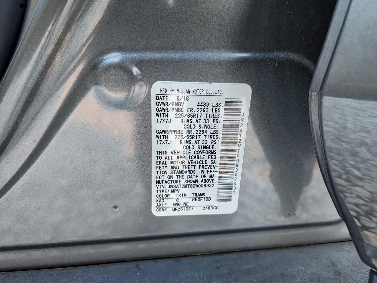 Nissan Rogue S Image 13