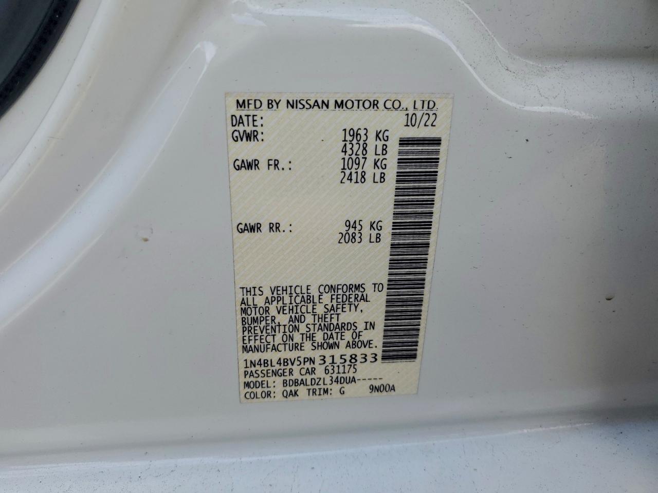 Nissan Altima S Image 11